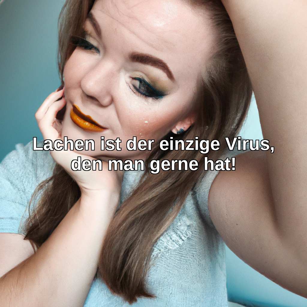 Lachen ist der einzige Virus, den man gerne hat!