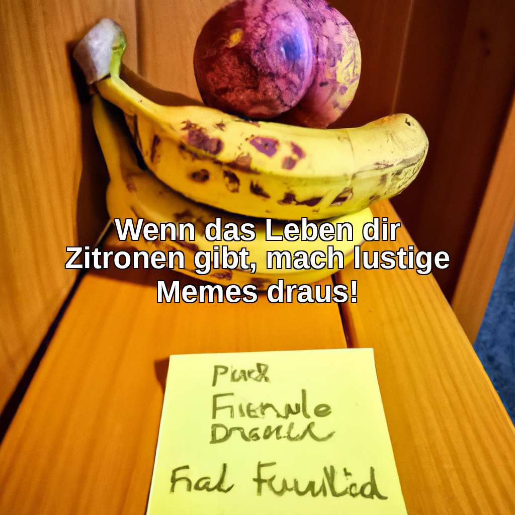 Wenn das Leben dir Zitronen gibt, mach lustige Memes draus!