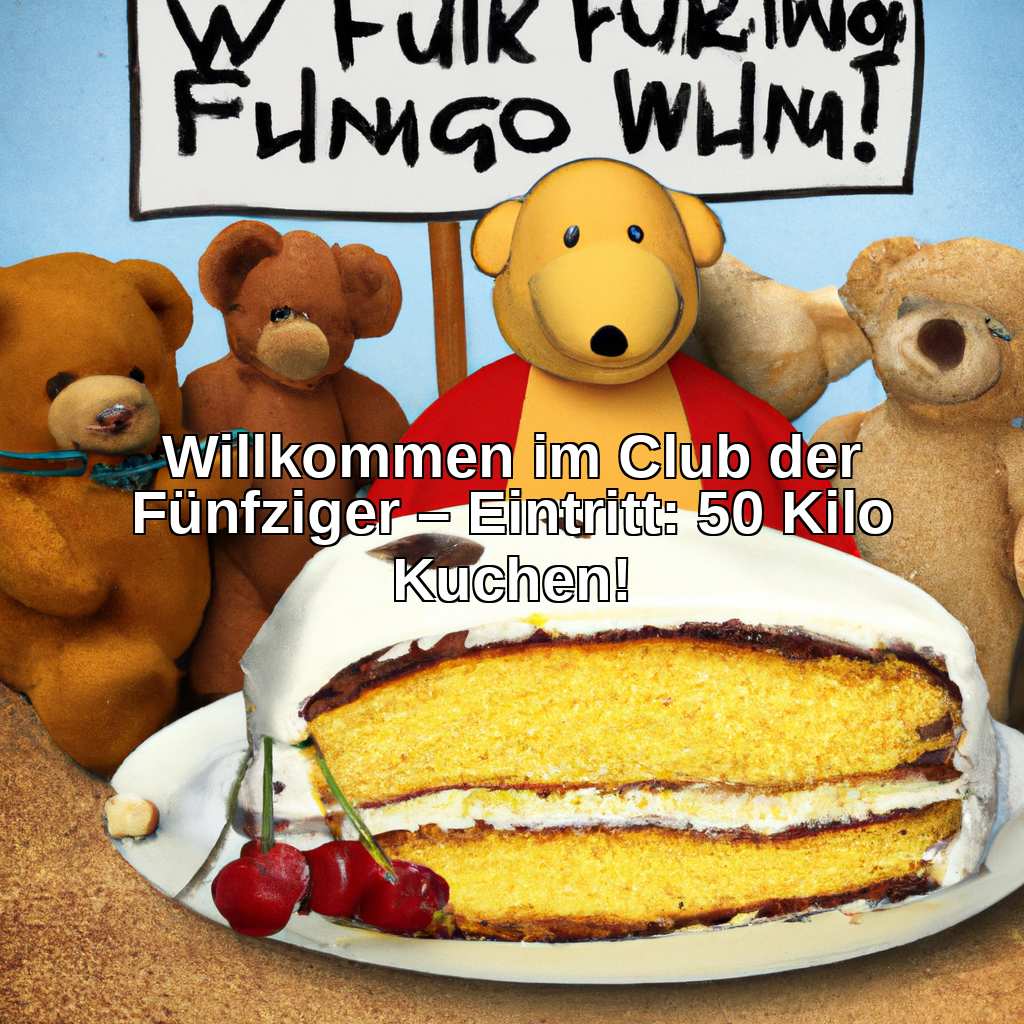 Willkommen im Club der Fünfziger – Eintritt: 50 Kilo Kuchen!